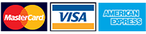 we accept credit cards, visa, master card, american express